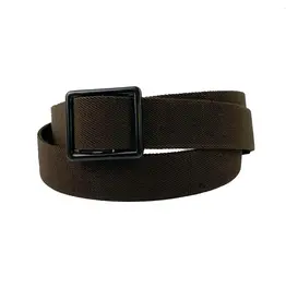 Vanguard Web Belt Brown Elastic with AGSU Buckle and Tip