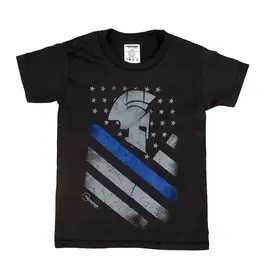 Thin Blue Line Spartan Youth T-Shirt