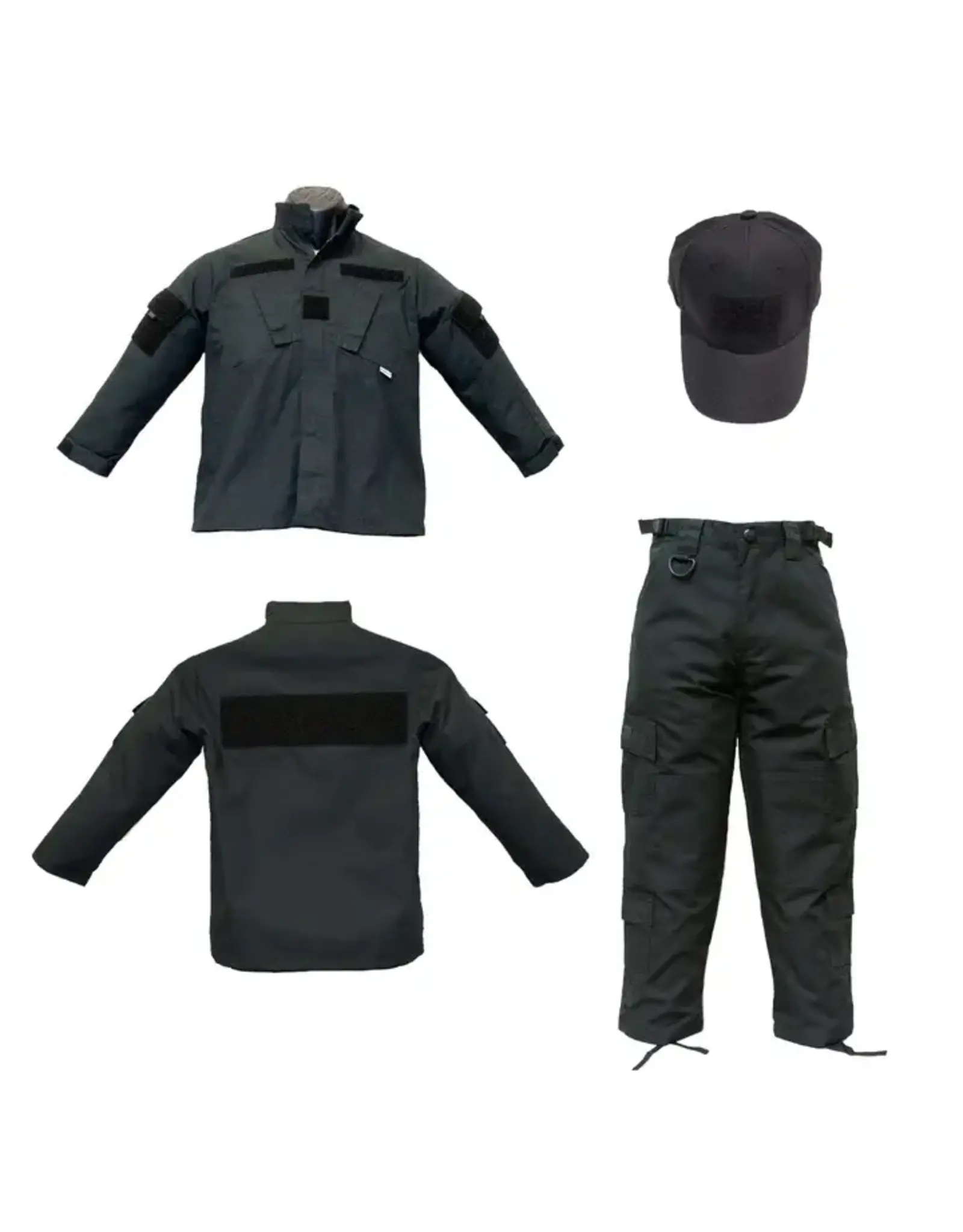 Youth 3pc Black Tactical Uniform