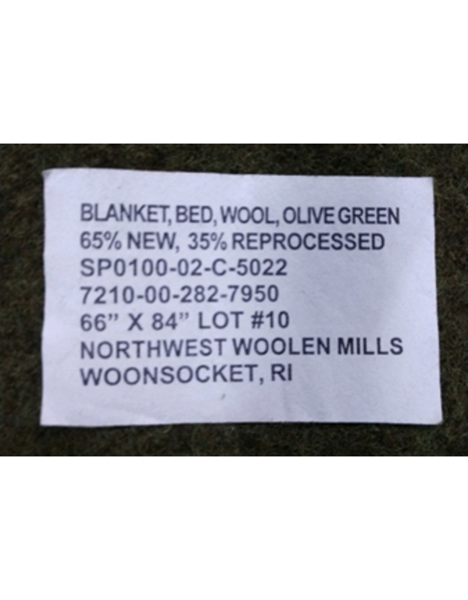 GI Issue Wool Blanket OD