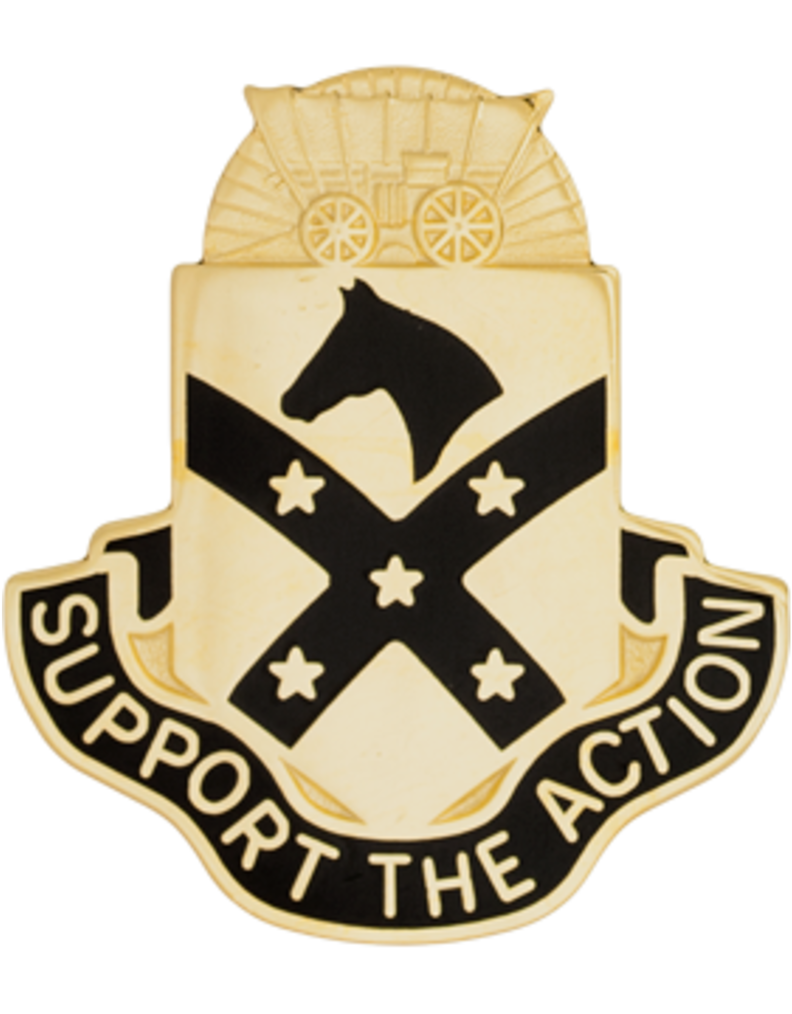 15th Sustainment Crest, "Support the Action"