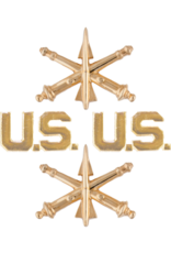 Officer Pin - Air Defense Artillery & US Gold