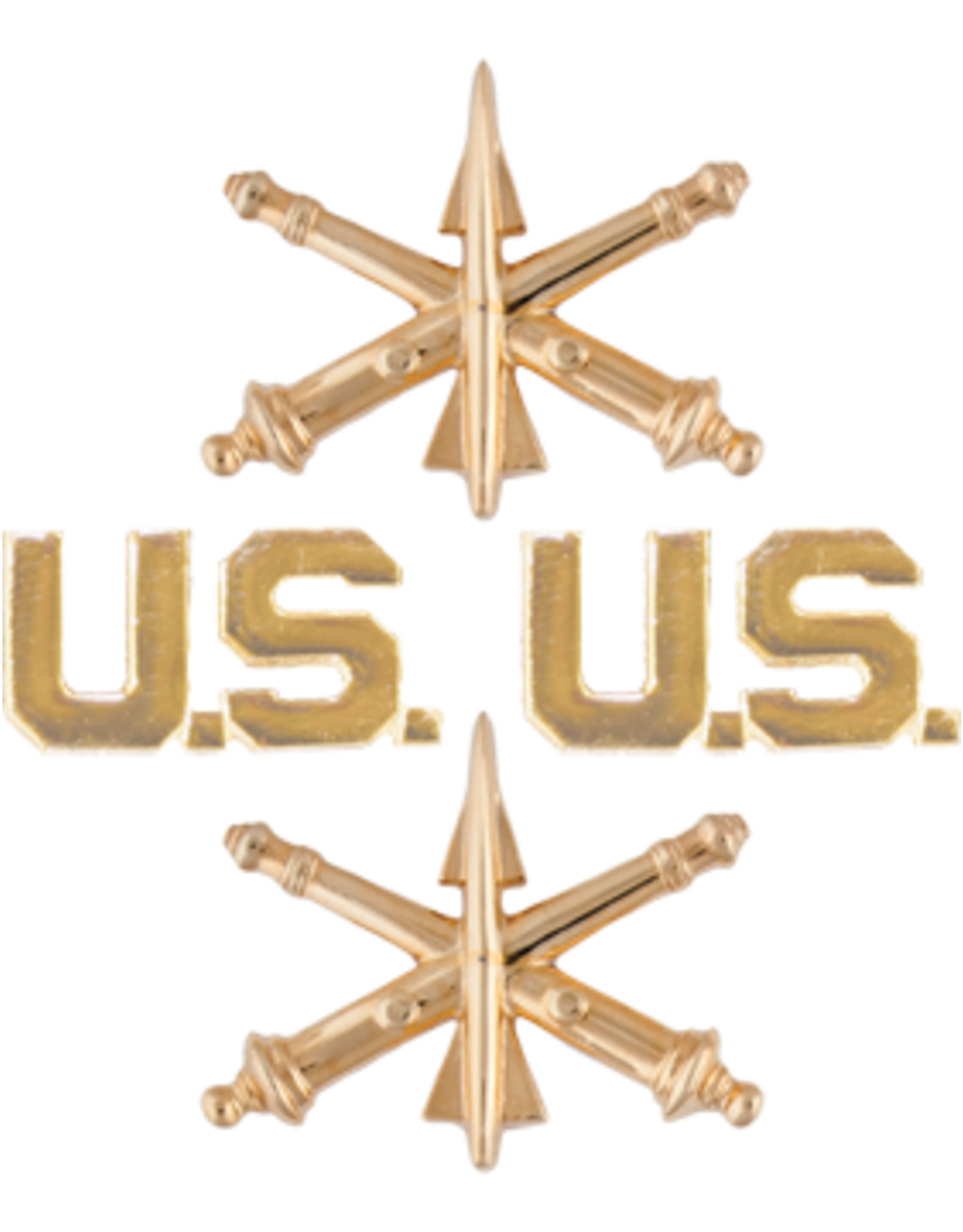 Officer Pin - Air Defense Artillery & US Gold