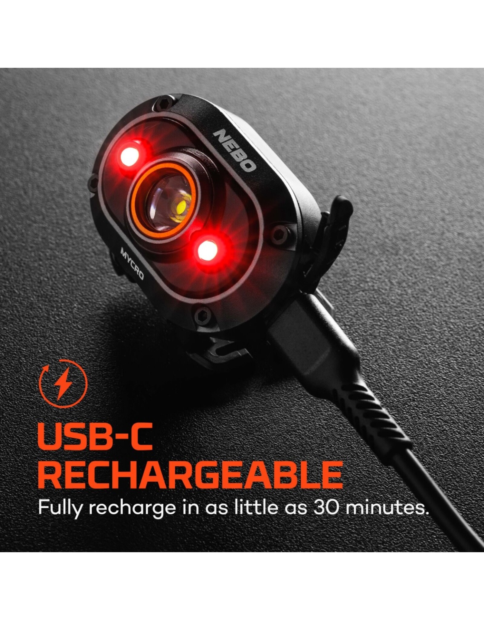Nebo Mycro 450 Rechargeable Headlamp & Caplight