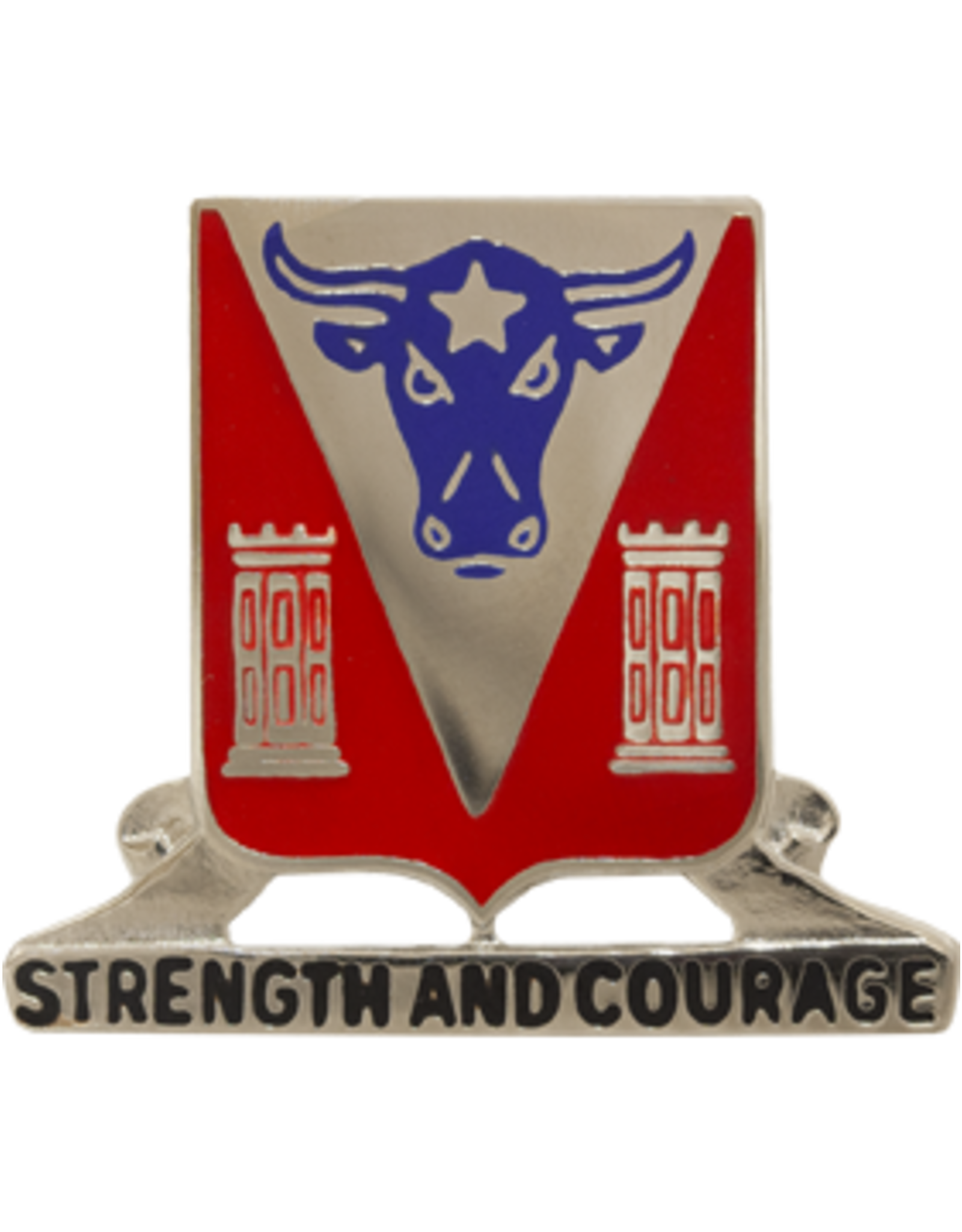 82nd Engineer Battalion Unit Crest "Strength and Courage"