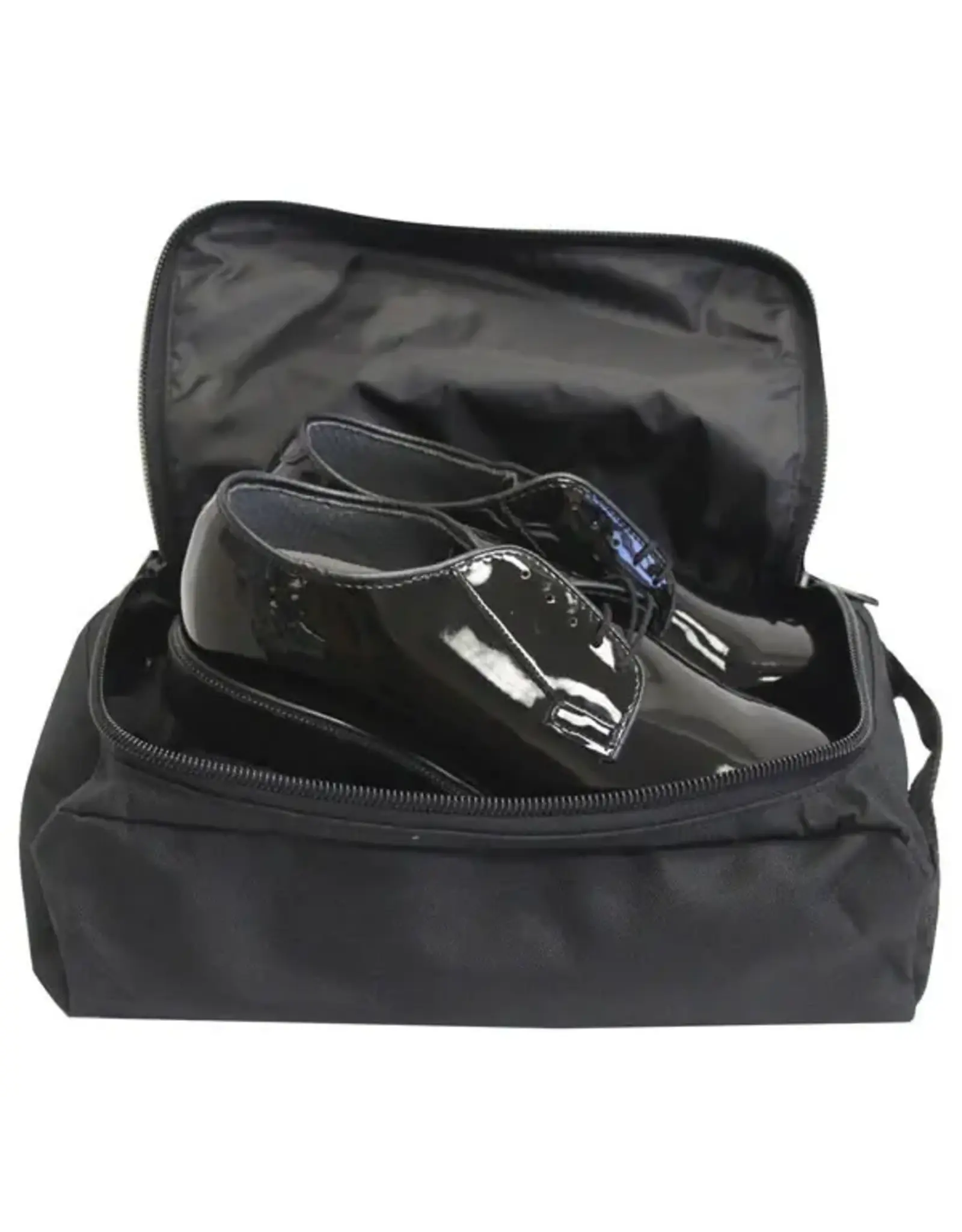 Black Polyester Shoe Bag