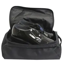 Black Polyester Shoe Bag