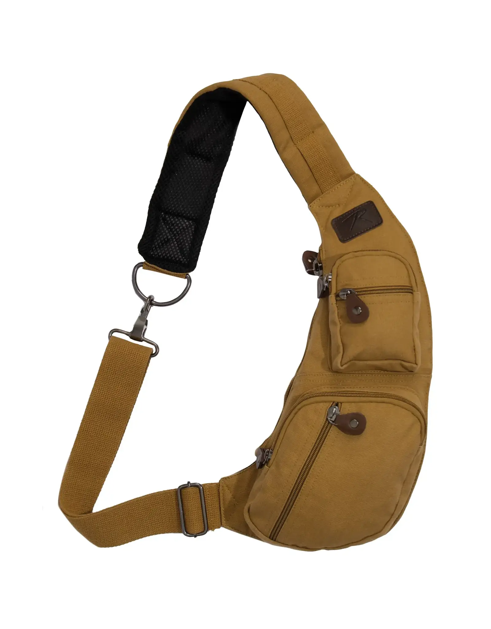 Rothco Crossbody Canvas Sling Bag Coyote