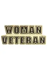 Pin - Scroll Woman Veteran