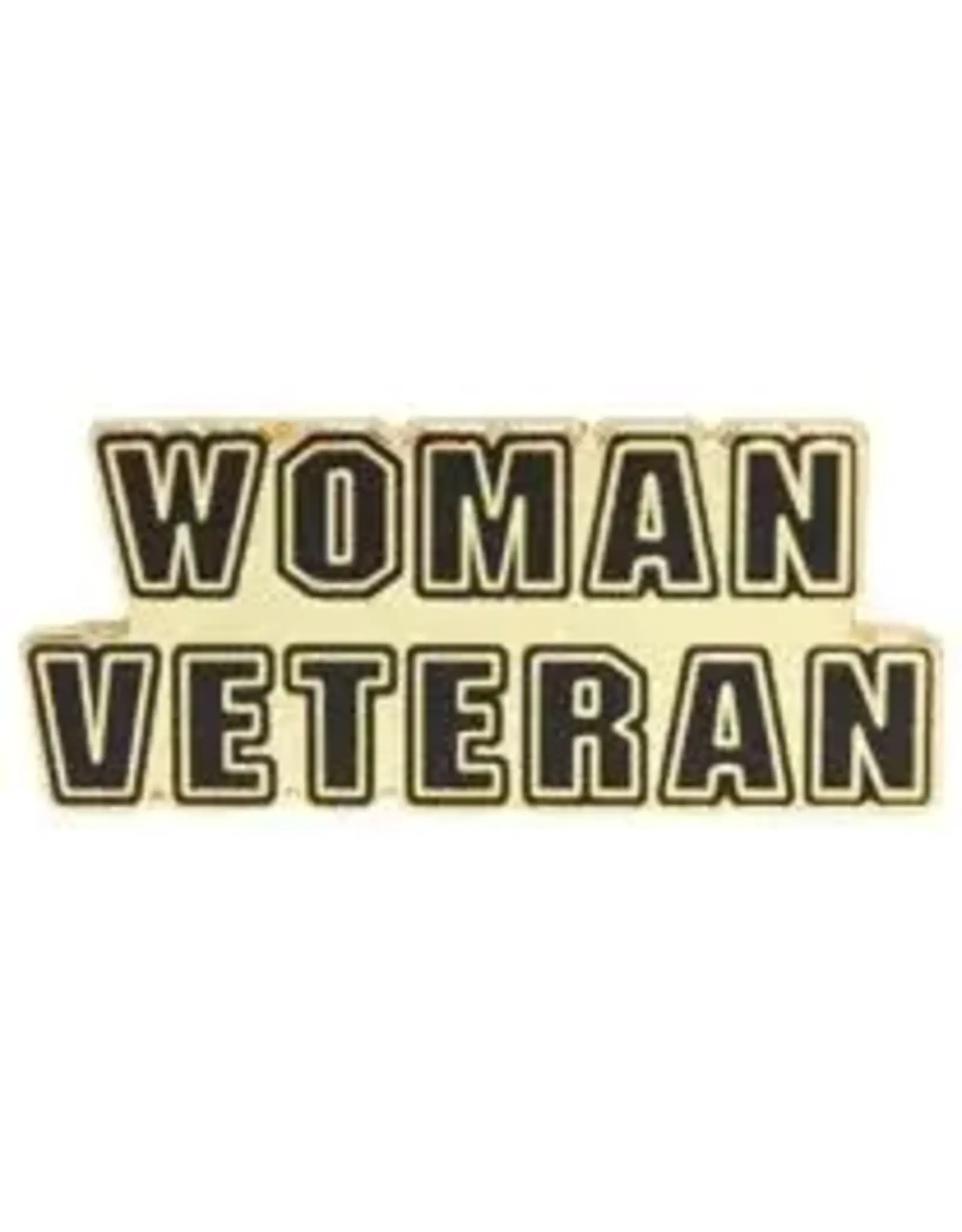Pin - Scroll Woman Veteran