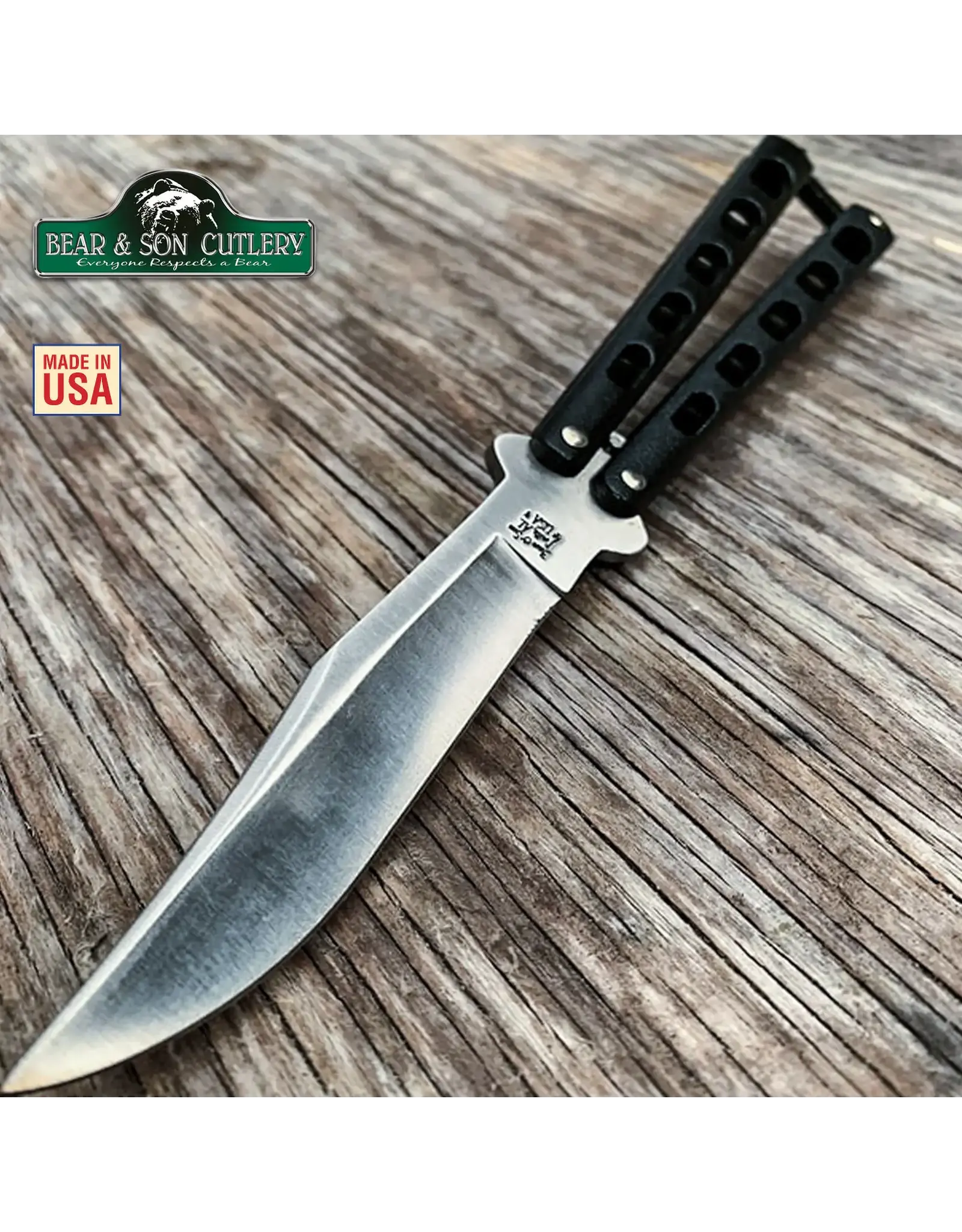 Bear & Son Blacksteel Legacy Butterfly Knife