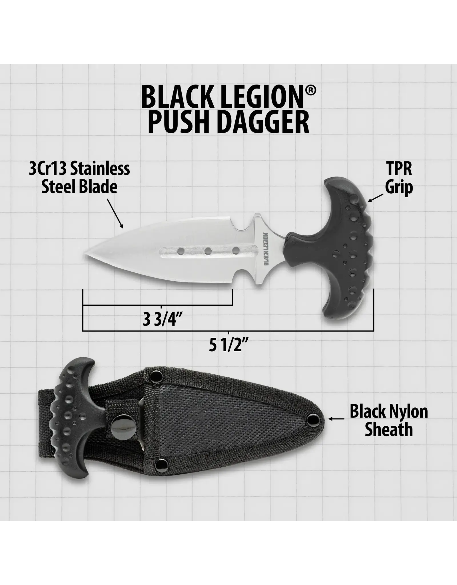 Black Legion Push Dagger