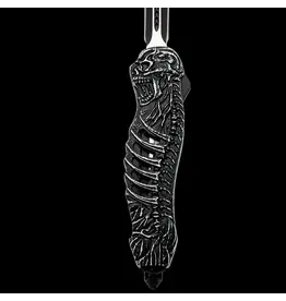 Rib Bones Auto OTF Knife and Sheath w/ Glass Breaker