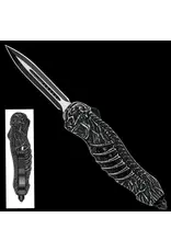 Rib Bones Auto OTF Knife and Sheath w/ Glass Breaker