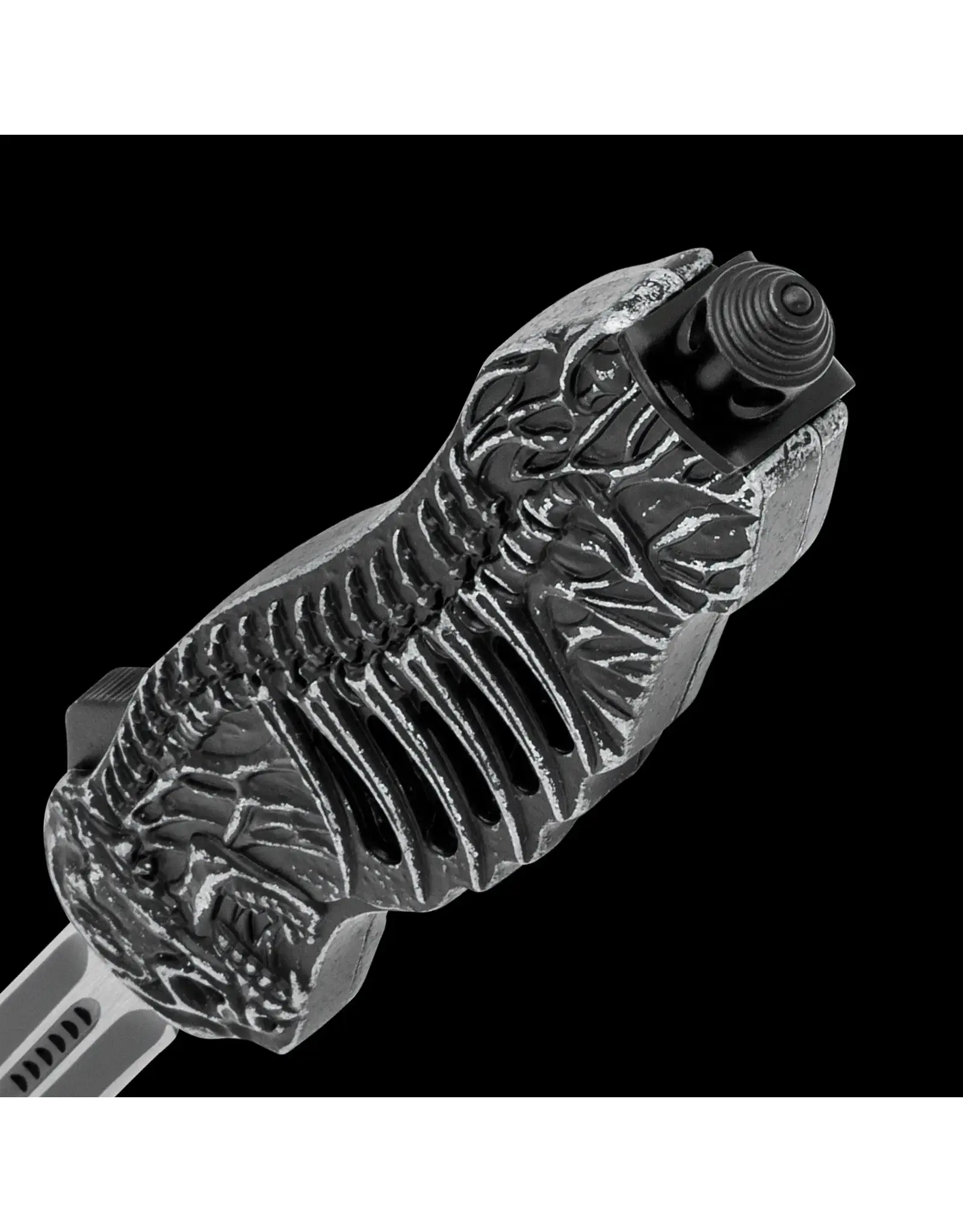 Rib Bones Auto OTF Knife and Sheath w/ Glass Breaker