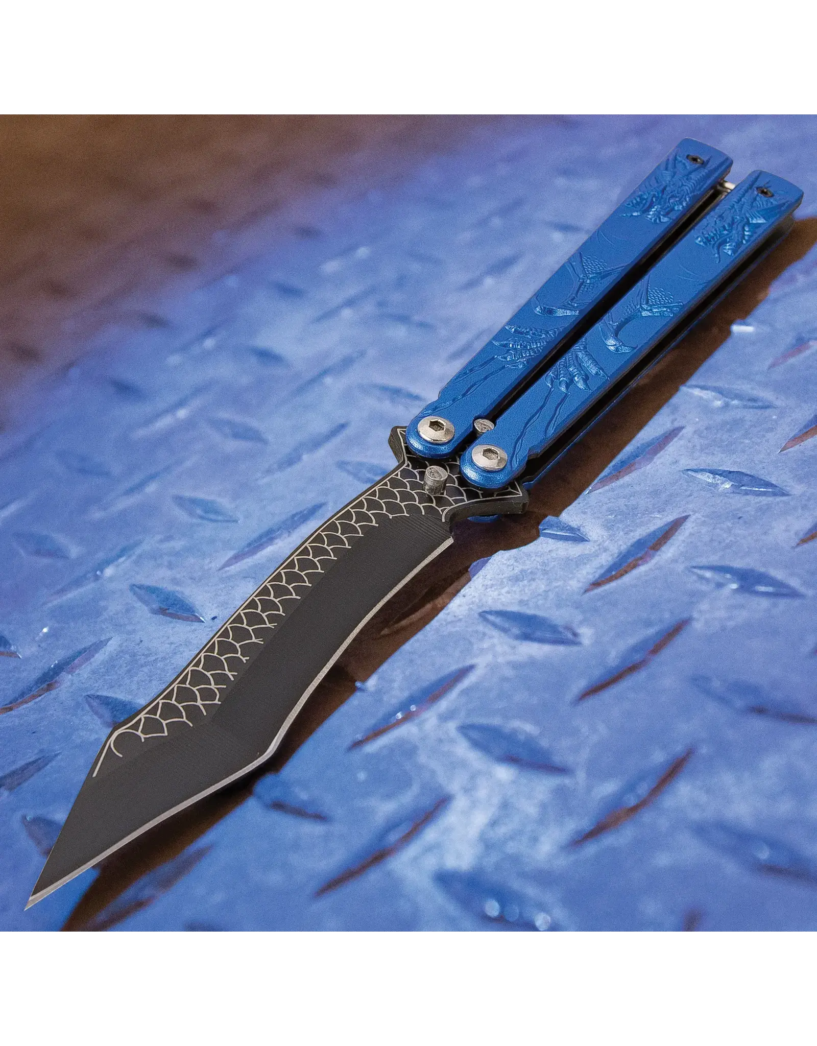Black Dragon Butterfly Knife