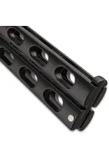 Black Slotted Skeleton Butterfly Knife