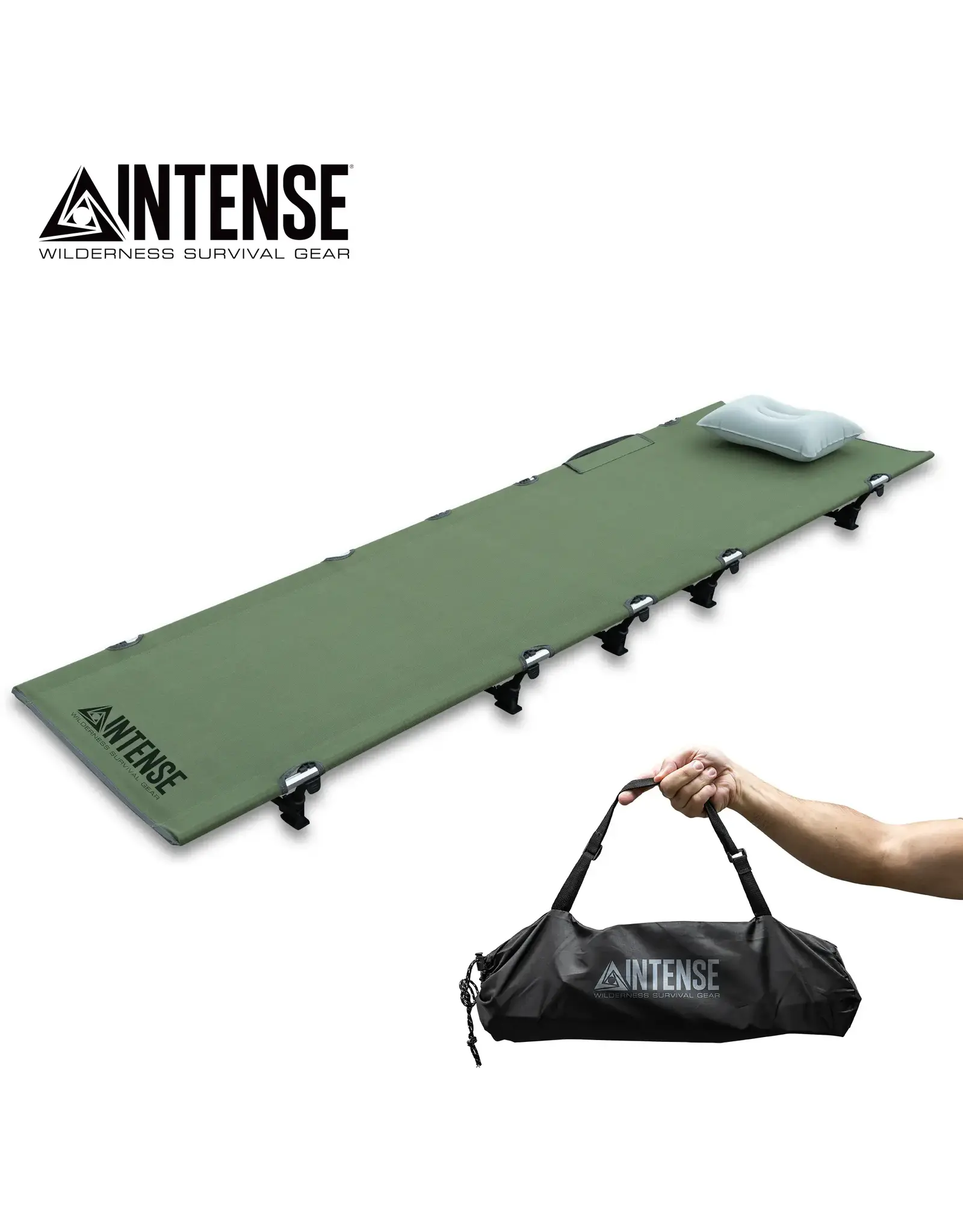 Intense Folding Cot w/ Pillow