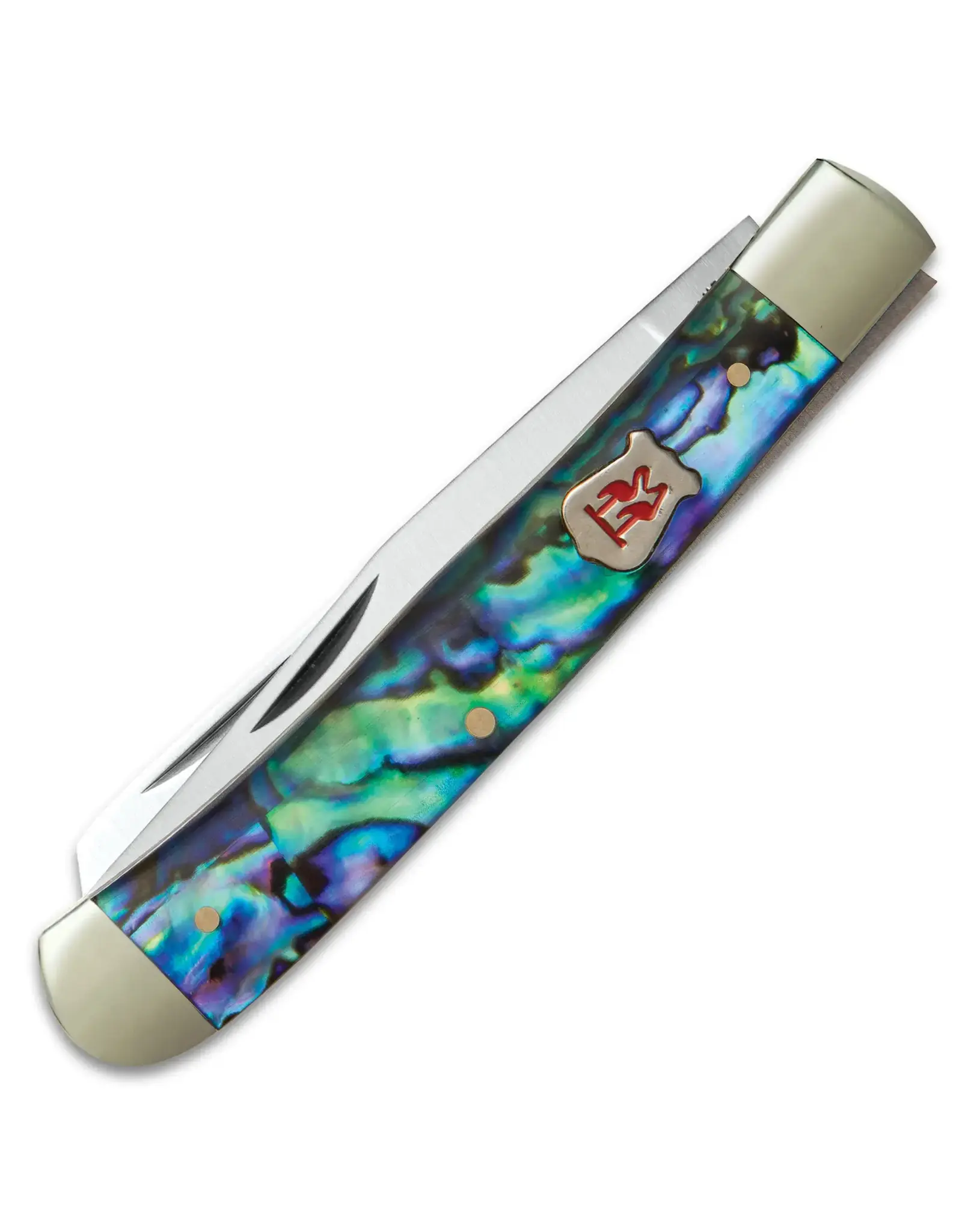 Kissing Crane Trapper Abalone Pocket Knife