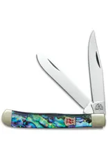 Kissing Crane Trapper Abalone Pocket Knife