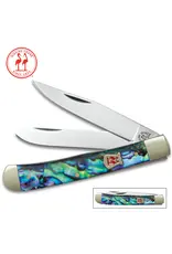 Kissing Crane Trapper Abalone Pocket Knife
