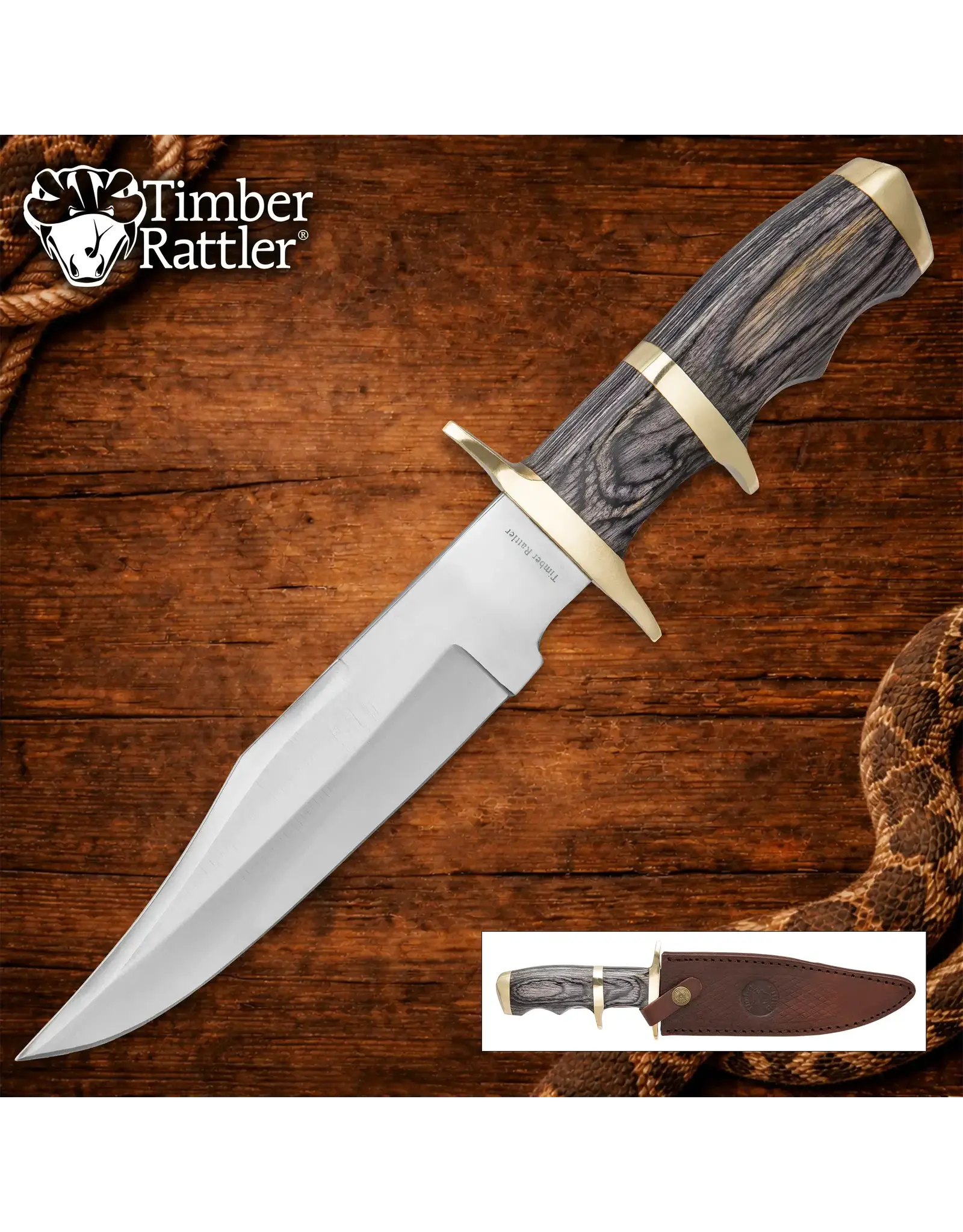 Timber Rattler Buffalo Joe Fixed Blade Knife
