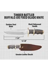 Timber Rattler Buffalo Joe Fixed Blade Knife