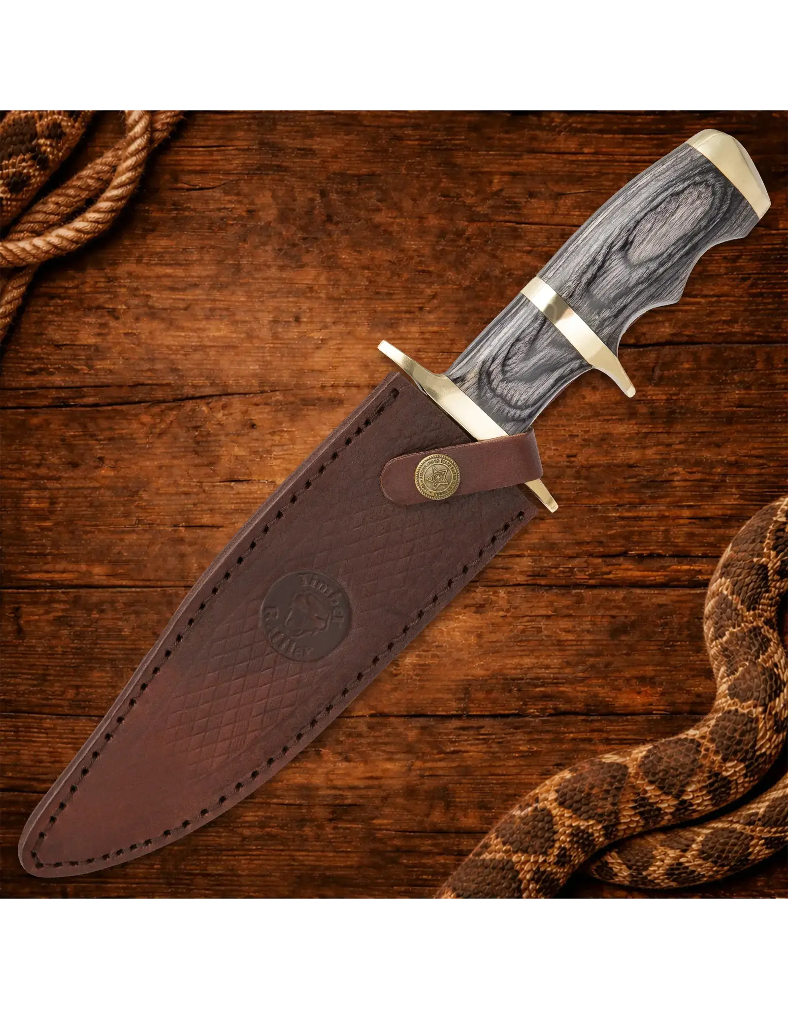 Timber Rattler Buffalo Joe Fixed Blade Knife