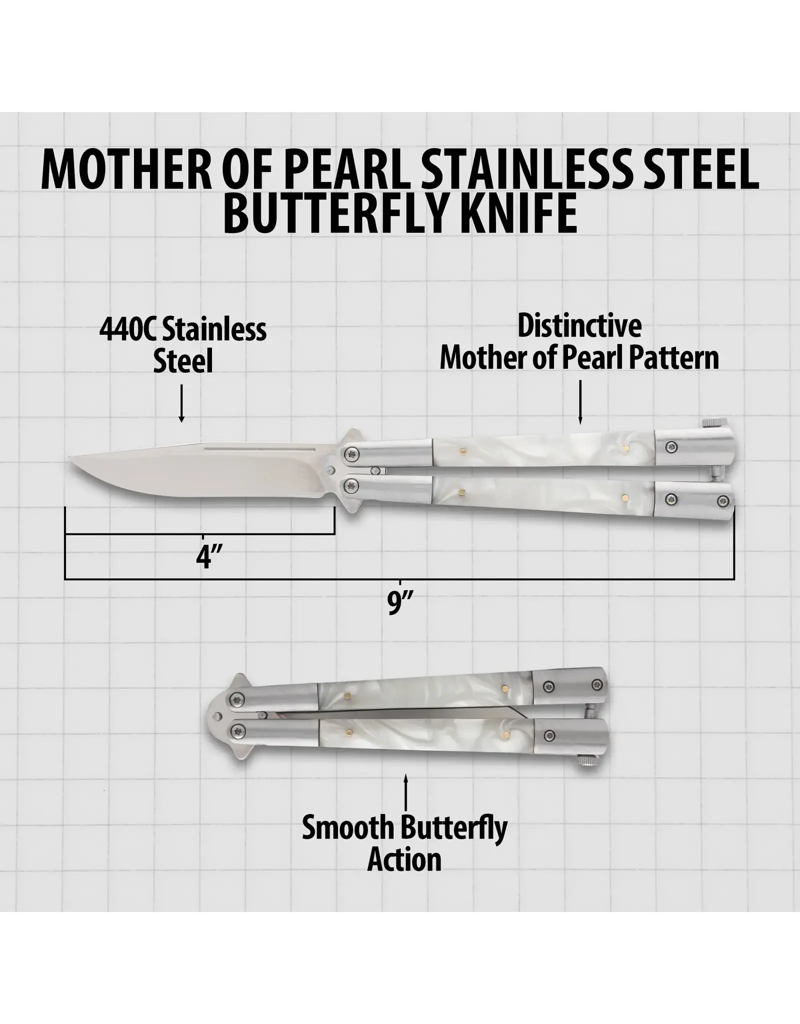 Stainless Steel Butterfly Knife