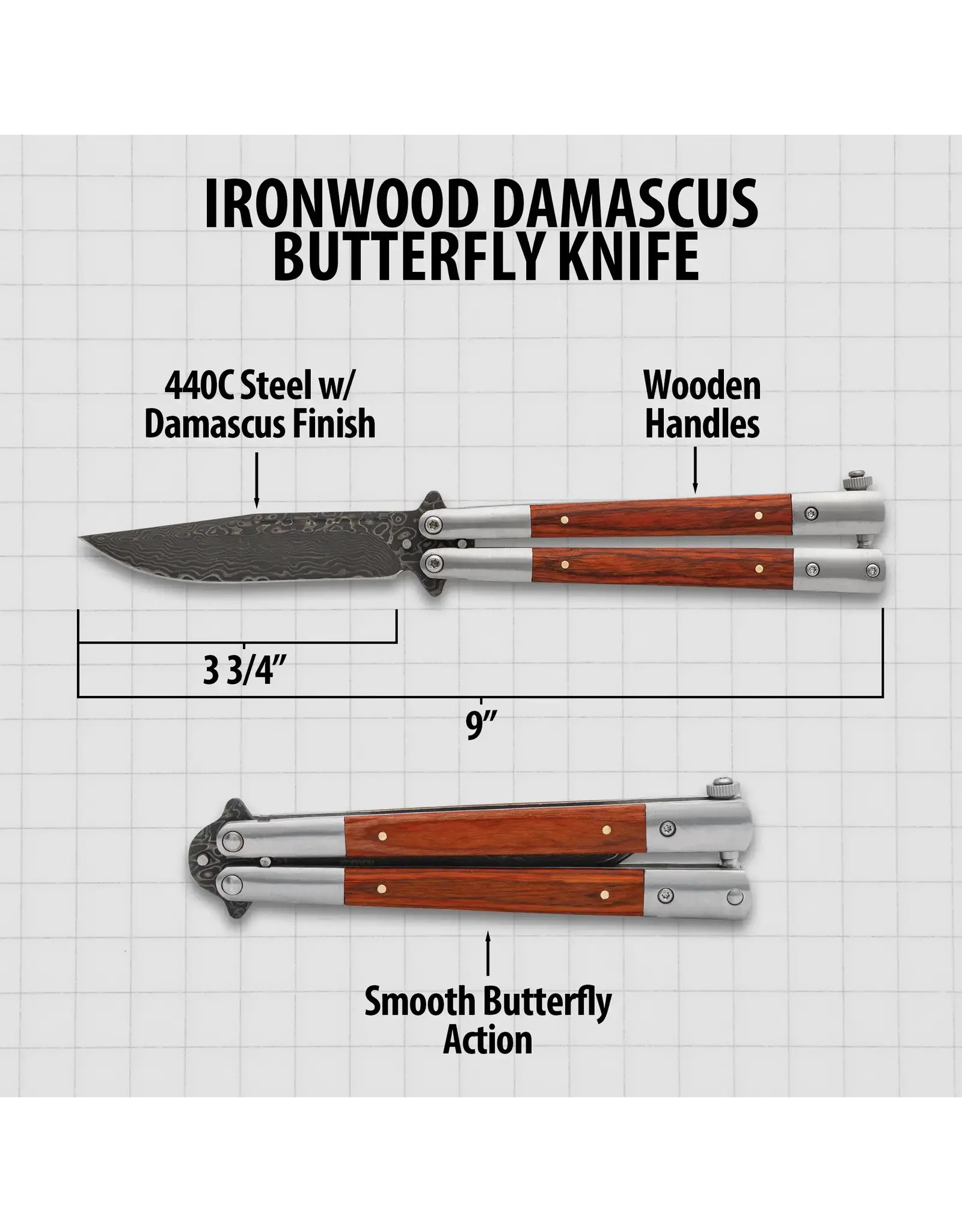 Stainless Steel Butterfly Knife