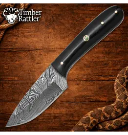 Timber Rattler Terra Preta Damascus Fixed Blade Knife
