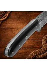 Timber Rattler Terra Preta Damascus Fixed Blade Knife
