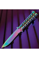 Rainbow Butterfly Knife Skeletonized Steel