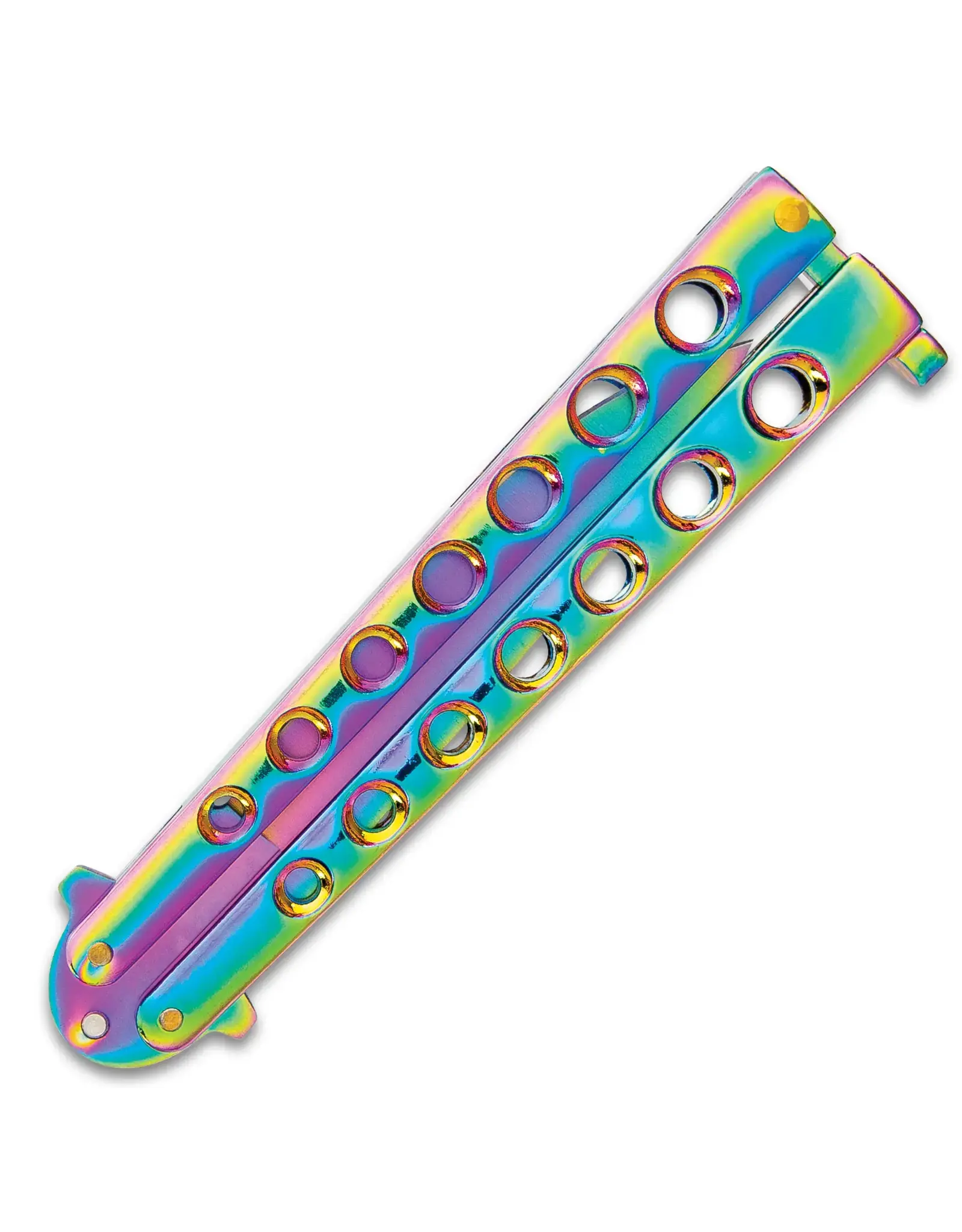 Rainbow Butterfly Knife Skeletonized Steel
