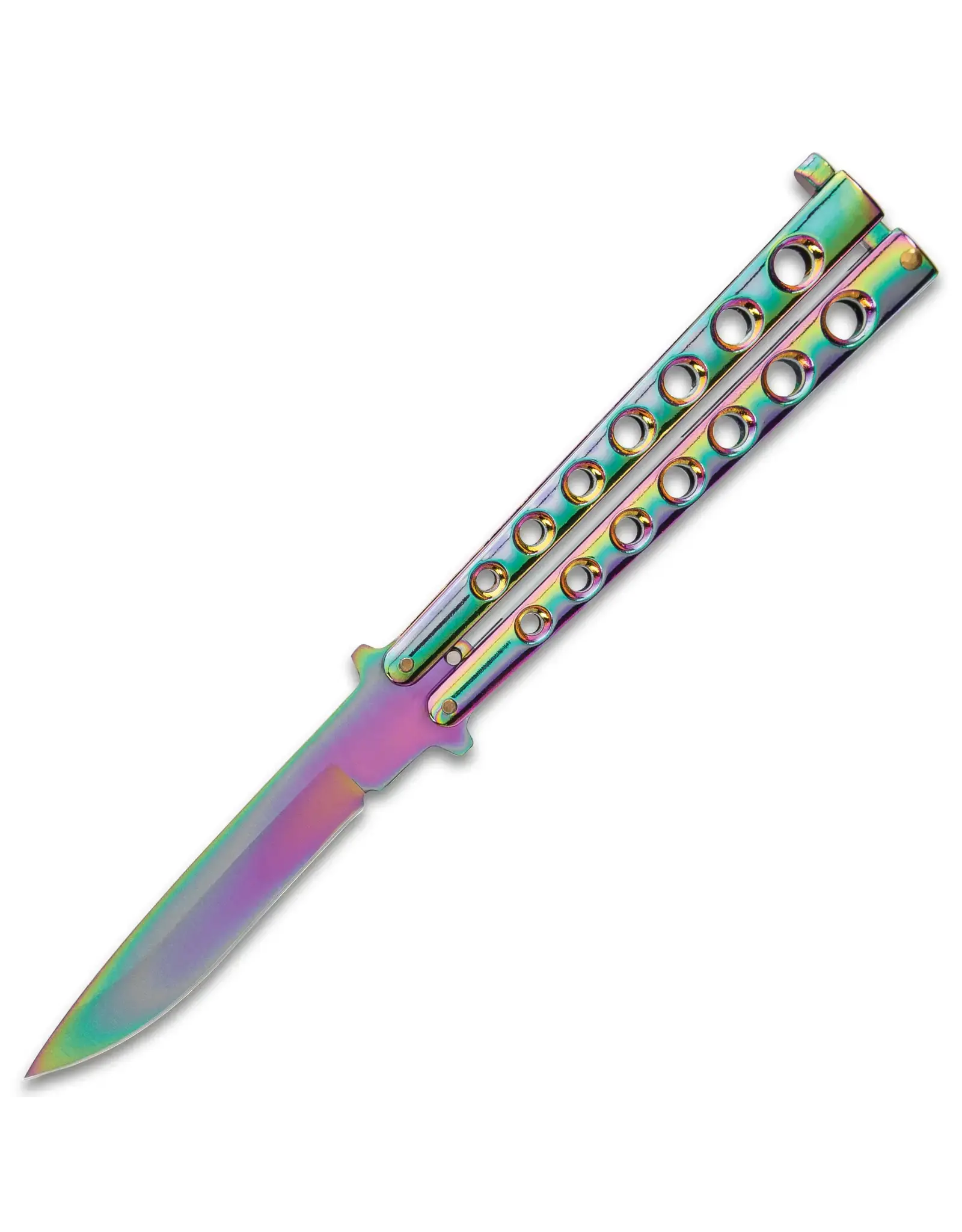 Rainbow Butterfly Knife Skeletonized Steel