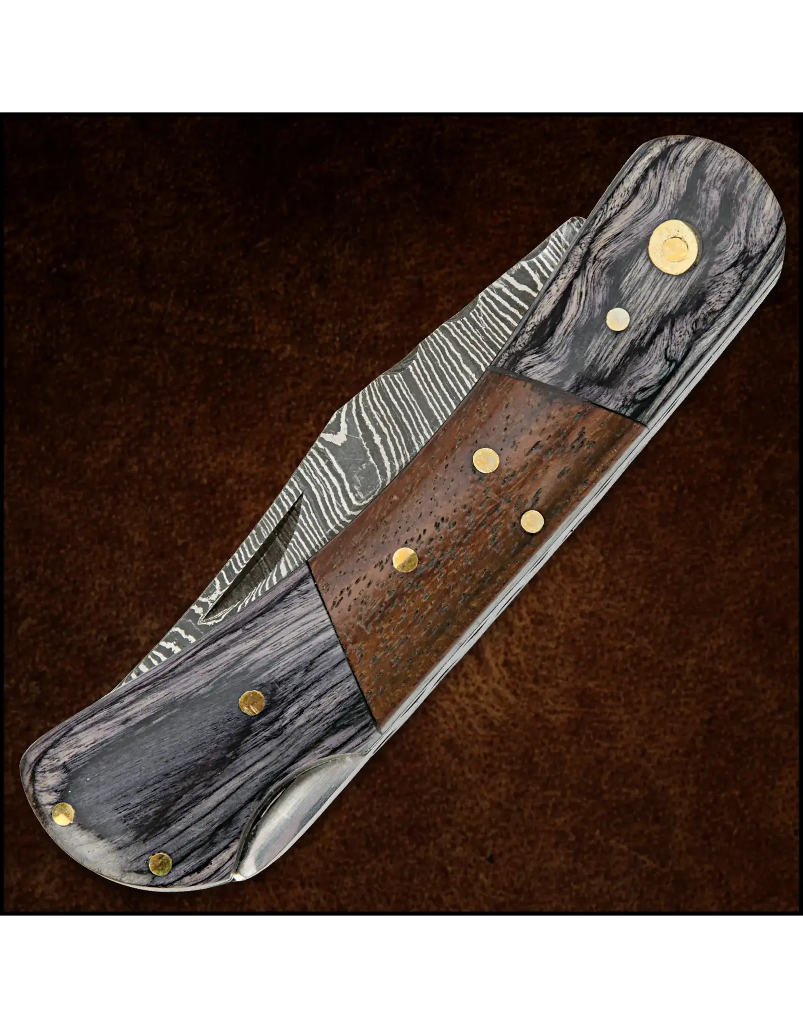 Timber Wolf Damascus Pocket Knife