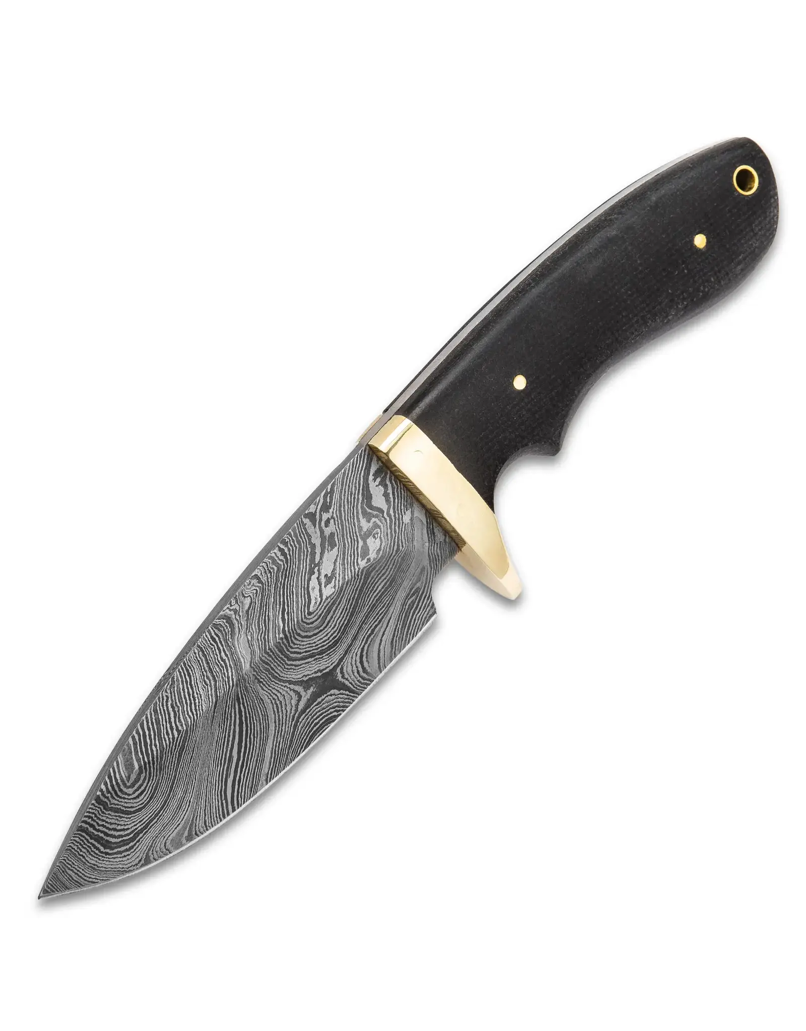 Timber Wolf Bear River Damascus Skinner W/ Sheath