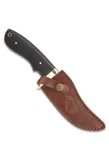 Timber Wolf Bear River Damascus Skinner W/ Sheath