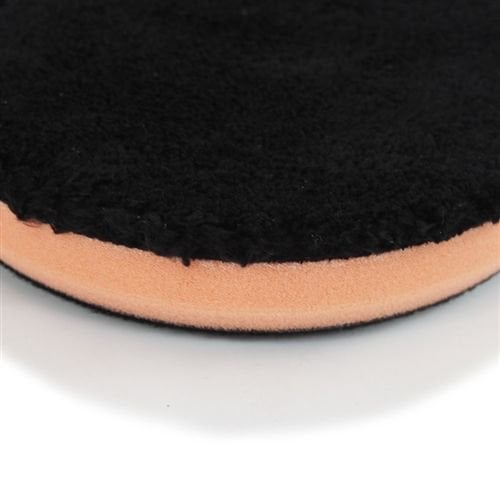 Hex-Logic BUFX_304_6 - Black Optics Microfiber Orange Cutting Pad (6.5'')