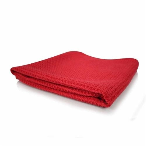 Chemical Guys MIC707- Glass and Window Waffle Weave Towel, Red 24'' x 16''