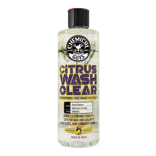 Chemical Guys CWS30316 - Citrus Wash Clear Hydrophobic Free Rinse Car Wash Soap (16oz) Chemical Guys CWS30316 - Citrus Wash Clear Hydrophobic Free Rinse Car Wash Soap (16oz)