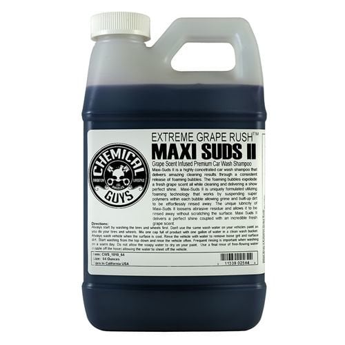 Chemical Guys CWS_1010_64 - Maxi-Suds II Grape Rush Super Suds Car Wash Shampoo (64 oz. - 1/2 Gal)