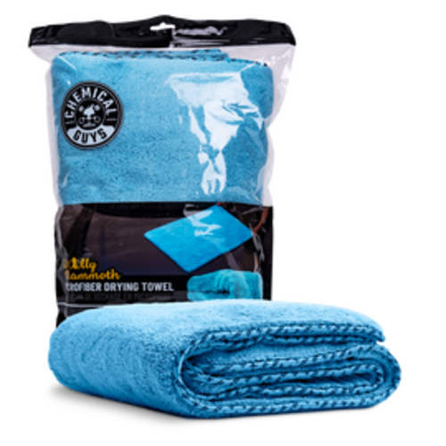 Chemical Guys MIC1996 - Woolly Mammoth Microfiber Dryer Towel (25 X 36) (Blue)