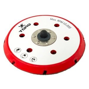 TORQ BUFLC_202 - TORQ R5 Dual-Action Red Backing Plate with Hyper Flex Technology (6 inch)