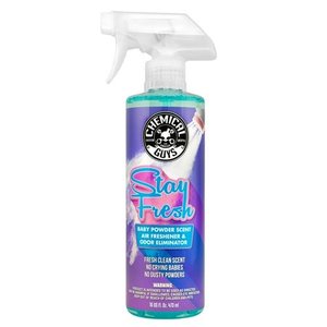 Chemical Guys AIR23416 - Stay Fresh Baby Powder Scented Premium Air Freshener (16 oz)