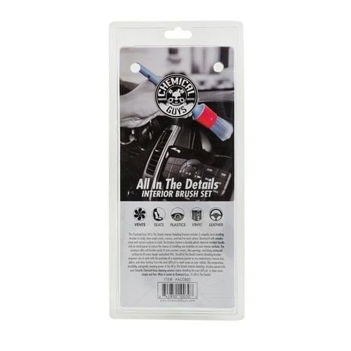 Chemical Guys ACC600 - All in The Details Interior Detailing Brushes (3 Brushes)