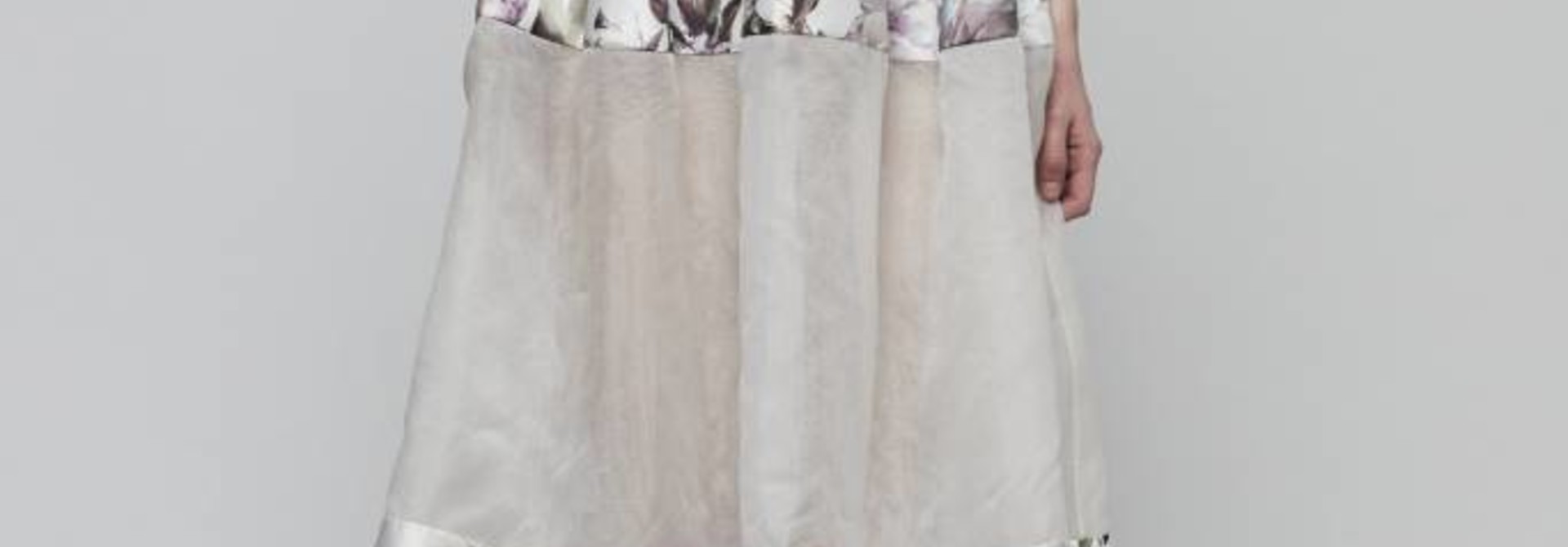 Sheer Paneled Floral Dress