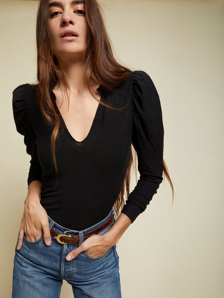 Nation Tamira Elizabethan Tee Black