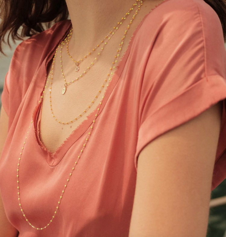 Gigi Clozeau Classic Gigi Necklace-Lemon- 16.5"