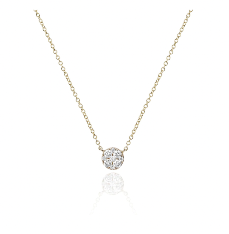 EF Collection 14K Full Cut Diamond Choker